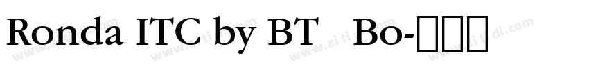 Ronda ITC by BT   Bo字体转换